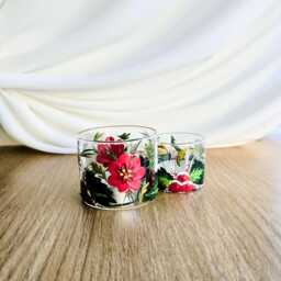 Hand Painted Christmas Tea Light Holder, Set Of Two - thumbnail 4