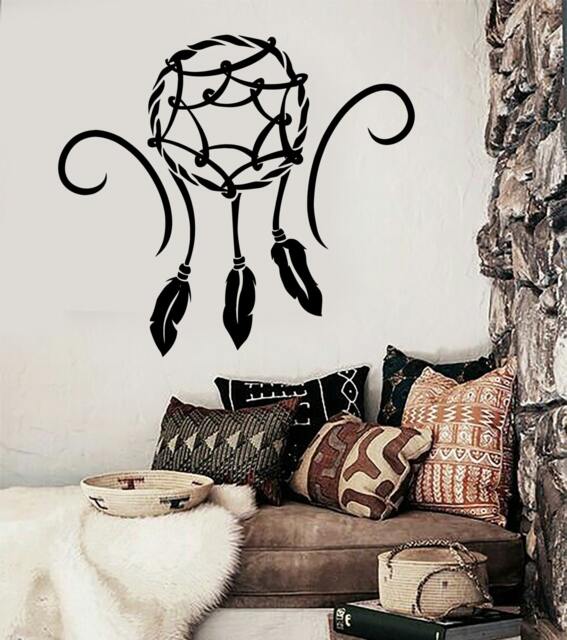 Wall Vinyl Decal Bedroom Decor Dream Catcher Dreamcatcher Lakota Snare Modern Ethnic Home - #1078Dz - image 1