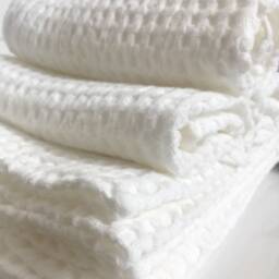 Bath Waffle White Linen Hand Towels in Set Of 2, 4 & 6/Small Spa Towel/Soft Fluffy Towels/Bathroom Accessories/ - thumbnail 3