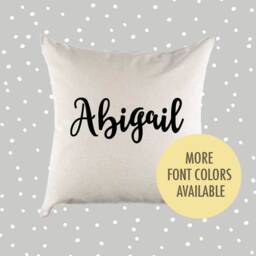 Personalized Name Canvas Pillow Or Cover - Nursery Decor Home Throw Child's Bedroom New Baby Gift - thumbnail 1