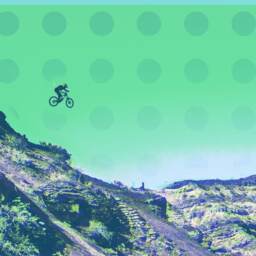 Red Bull Rampage Beach Towel Freeride Mountain Bike Art - thumbnail 3