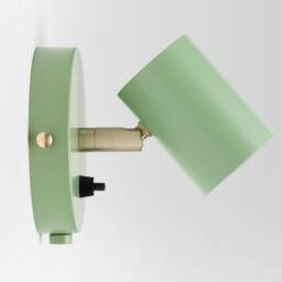 Lea Mid Century Modern Plug-In Wall Sconce Olive Green With Shades Flush Mount Vanity Light Bedside Lamp Retro Fixture - thumbnail 2