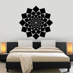 Wall Vinyl Decal Mandala Pattern Symbol Of Universe Cosmos Indian Religious Spiritual Modern Home Decor - #1175Dz - thumbnail 2