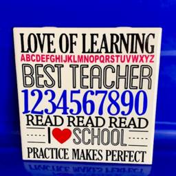 Inspirational Wall Hanging - Tile Wall Sign - Inspirational Bathroom Room Decor - Office Decor - thumbnail 4