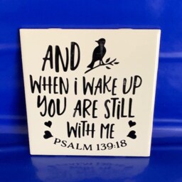 Inspirational Wall Hanging - Tile Wall Sign - Inspirational Bathroom Room Decor - Office Decor - thumbnail 2