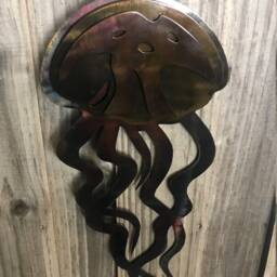 Jellyfish Metal Wall Art, Under The Sea, Sea Creatures, Life, Marine Life - thumbnail 2