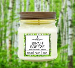 Birch Breeze Soy Candle Woodsy Pine Scent, 8 Oz