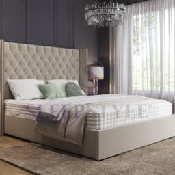 Olivia Winged Chesterfield Bed Frame - Available in All Sizes - thumbnail 2