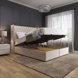 Olivia Winged Chesterfield Bed Frame - Available in All Sizes