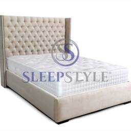 Olivia Winged Chesterfield Bed Frame - Available in All Sizes - thumbnail 3