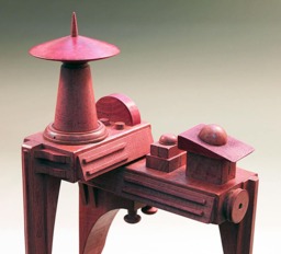Abstract Wooden Sculpture Collectible Art Object By Tom Haney