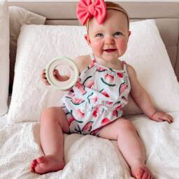 Silicone Wrapped Wooden Baby Ring Toy - Honeydew - thumbnail 3