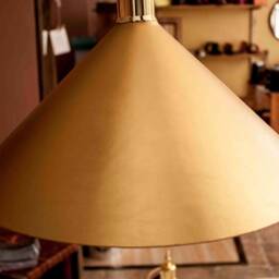 Leather Pendant Light, Kitchen Island Lighting, Gold Cone Dining Room Lighting Fixtures, Furniture & Lightning - thumbnail 2