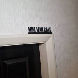 Mini Man Cave Door Topper, Shelf Decor, Wall Quirky Home Interior Gift, Door Decoration - thumbnail 2
