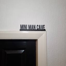 Mini Man Cave Door Topper, Shelf Decor, Wall Quirky Home Interior Gift, Door Decoration - thumbnail 1