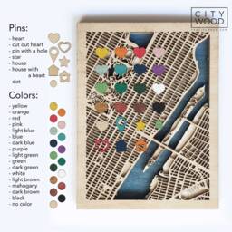 Tokyo Wooden Map - Laser Cut Mahogany Streets, 3D Framed Wall Art - thumbnail 2
