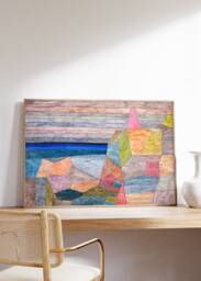 Paul Klee Abstract Swiss Art Print, Promontorio Landscape Art, Bauhaus Colorful Poster, Modern Wall Geometric Canvas, Office Home Decor - thumbnail 1