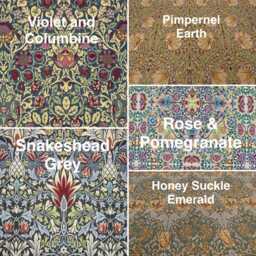 Large Footstool, William Morris Tapestry, Coffee Table Footstool, Handmade Upholstered Bench, Ottoman - thumbnail 4