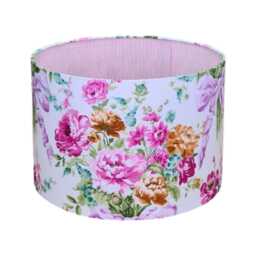 Liberty Bridgerton Lampshade Bow Bouquet Pink Floral Drum Lampshade