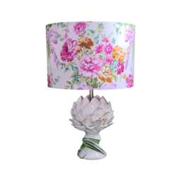 Liberty Bridgerton Lampshade Bow Bouquet Pink Floral Drum Lampshade - thumbnail 2