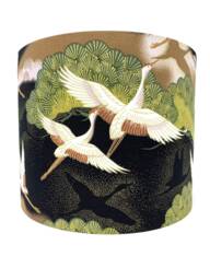 Oriental Cranes Lampshade Japanese Style Bird Lamp Shade