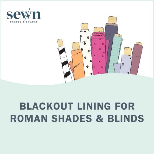 Blackout Lining For Roman Shades & Window Blinds Light Blocking & Sound Insulation - image 1