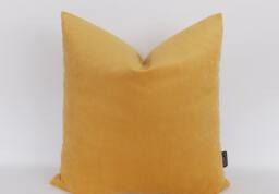 Luxury Velvet Mustard Pillow Cover Decorative Throw Cushion - thumbnail 1