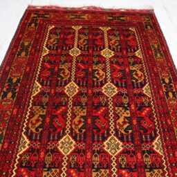 3x9 Ft Hand Knotted New Tribal Runner Rug, Afghan Wool Antique Geometric High Pile Brand Kitchen Rug - thumbnail 2