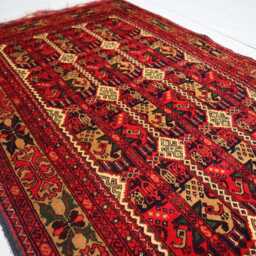 3x9 Ft Hand Knotted New Tribal Runner Rug, Afghan Wool Antique Geometric High Pile Brand Kitchen Rug - thumbnail 3