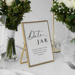 Date Jar, Share Your Night Ideas - Wedding Sign, Unique Idea, Modern Guest Book A5 Small Fun - thumbnail 2