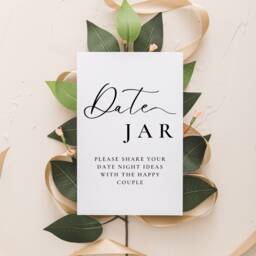 Date Jar, Share Your Night Ideas - Wedding Sign, Unique Idea, Modern Guest Book A5 Small Fun - thumbnail 3