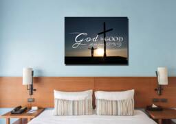 God Is Good All The Time Bible Christian Quotes Wall Art Canvas - thumbnail 1
