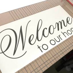 Welcome To Our Home Wall Decal Hallway Decor Welcome Sticker Housewarming Gift Art - thumbnail 2