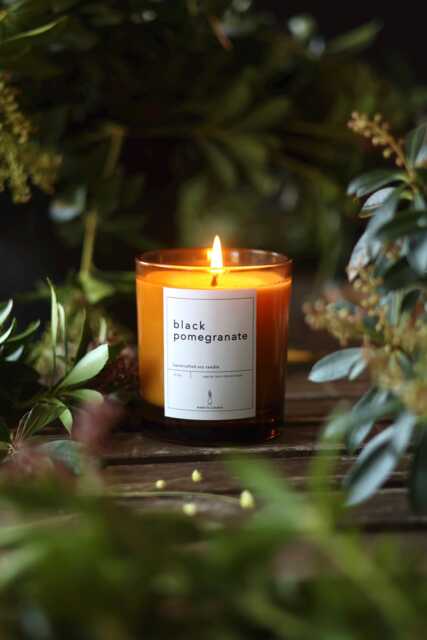 Black Pomegranate Soy Candle Pomegranate Noir Autumn Home Decor Self Care Gift Relaxing Aromatherapy Minimalist Christmas - image 1