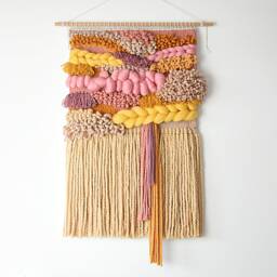 Large Woven Wall Hanging Boho Colorful Textile Art