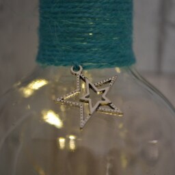 Friends Quote Wine Bottle Light Fairy Lights, Star Charm - thumbnail 3