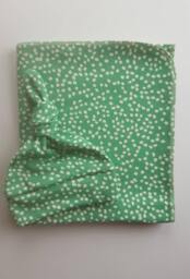 Organic Gender Neutral Newborn Take Home Set. Green Swaddle Blanket & Hat Baby Shower Gift. Photo Prop