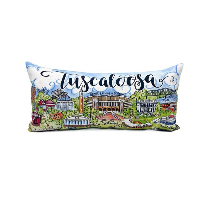 Tuscaloosa Scene Pillow -- Decor Alabama - 273 - image 1