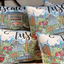Tuscaloosa Scene Pillow -- Decor Alabama - 273 - thumbnail 3