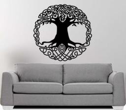 Celtic Knot Tree Of Life Vinyl Wall Decal - thumbnail 1