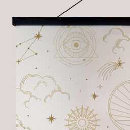 Occult Pattern Tapestry - Wall Hanging Unique Art - thumbnail 3