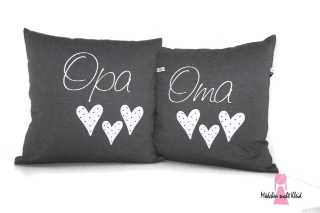 Grandma & Grandpa Cushions, Twin Pack, With Zipper Inlay, 40 X cm - image 1