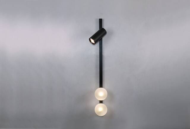 Cylinder Side Adjustable Spot Light & Double Glass - For Bedroom Bed Wall Sconce Mid Century Spotlight - image 1
