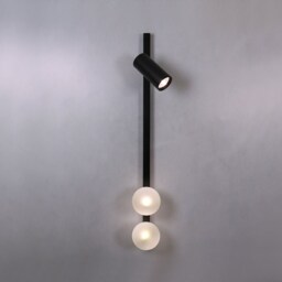 Cylinder Side Adjustable Spot Light & Double Glass - For Bedroom Bed Wall Sconce Mid Century Spotlight - thumbnail 2