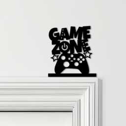 Door Topper Game Zone Gaming Controller Kids Room Decor Various Colours Sign - Novelty Wall Decor, Frame Art, Decorative Art - thumbnail 1