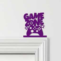 Door Topper Game Zone Gaming Controller Kids Room Decor Various Colours Sign - Novelty Wall Decor, Frame Art, Decorative Art - thumbnail 4