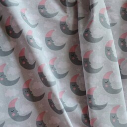 Moon Blanket, Pink Minky Baby Blanket, Newborn Shower Gift, Sleeping Moon Blanket - thumbnail 4