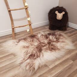 Rugs Curly Sheepskin Sheep Skin Leather Decorative Rug Comfy Area Carpet Throw Wool #52, Schaffell, Hygge - thumbnail 1