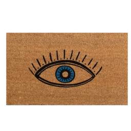 Evil Eye Coir Doormat - Eye Door Mats House Warming Gift, New Home Door Mat Indoor By Lpdoormats - thumbnail 1