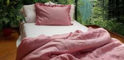 Dusty Rose Linen Duvet Cover Full, King, Queen Or Custom Size/Linen Bedding